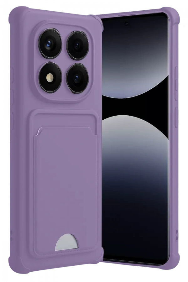 Redmi Note 14 Pro 4G Kelvin Kartvizitli Silikon - Lila