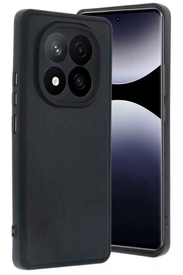Redmi Note 14 Pro 4G Kılıf Aras Deri Kapak - Siyah