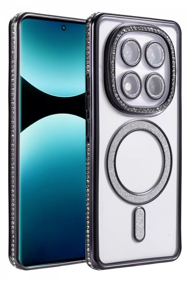 Redmi Note 15 4G Joke Simli Magneticsafe Kılıf - Siyah