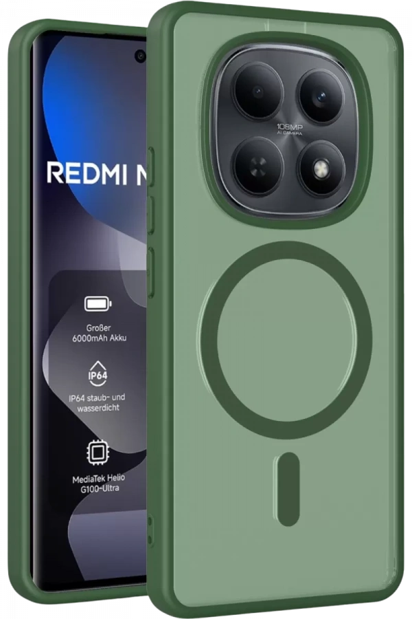 Redmi Note 15 Pro 4G Jota Magsafe Kapak - Koyu Yeşil