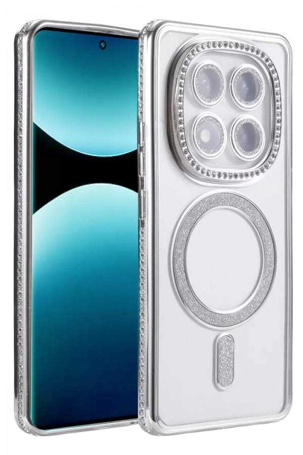 Redmi Note 15 Pro 5G Joke Simli Magneticsafe Kılıf - Gümüş