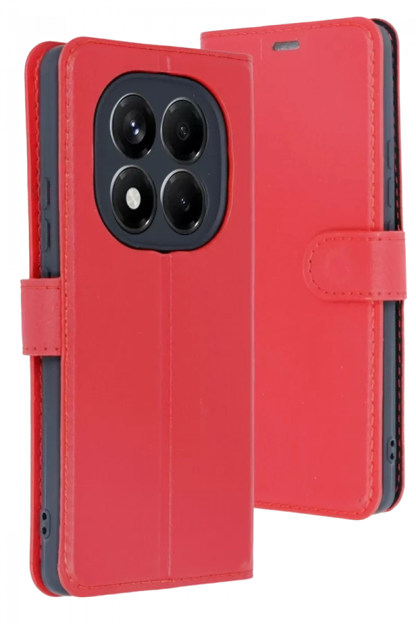 Redmi Note 15 Pro 5G Trend S Plus Kapaklı Kılıf - Kırmızı