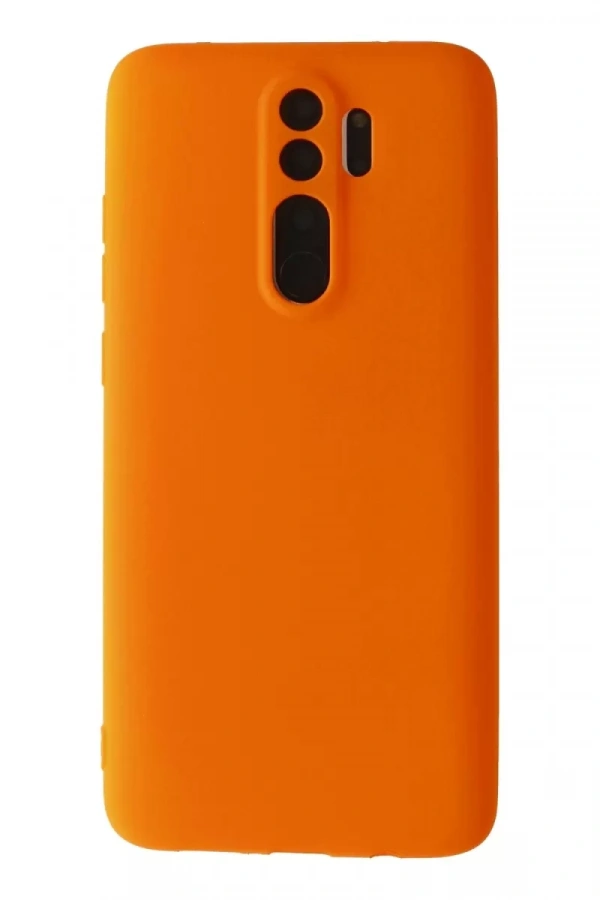Redmi Note 8 Pro Kılıf First Silikon - Turuncu