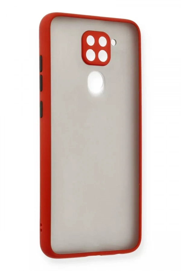 Redmi Note 9 Kılıf Montreal Silikon Kapak - Kırmızı