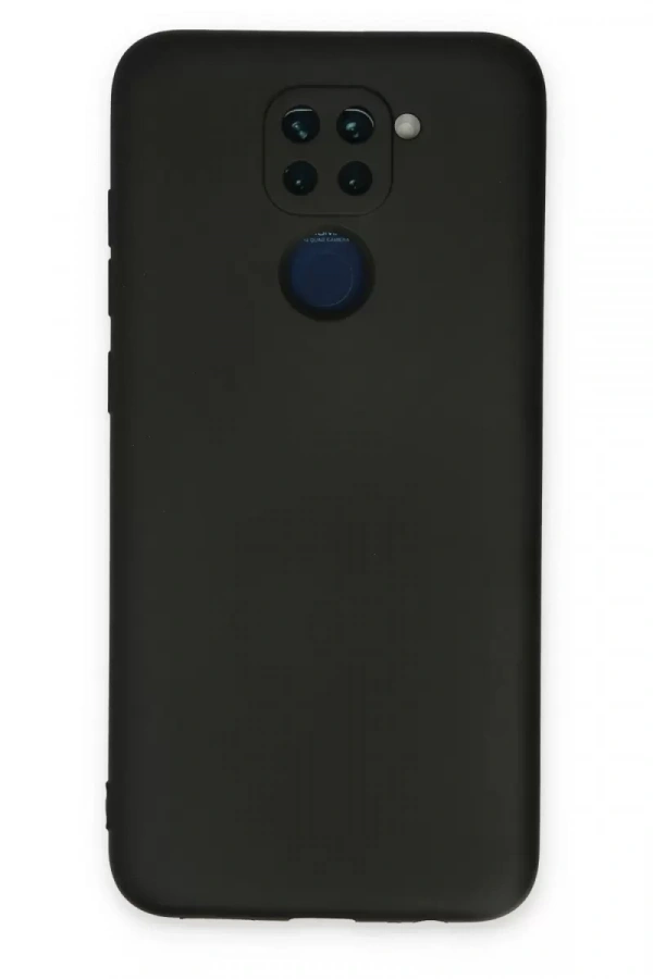 Redmi Note 9 Kılıf Nano içi Kadife Silikon - Siyah