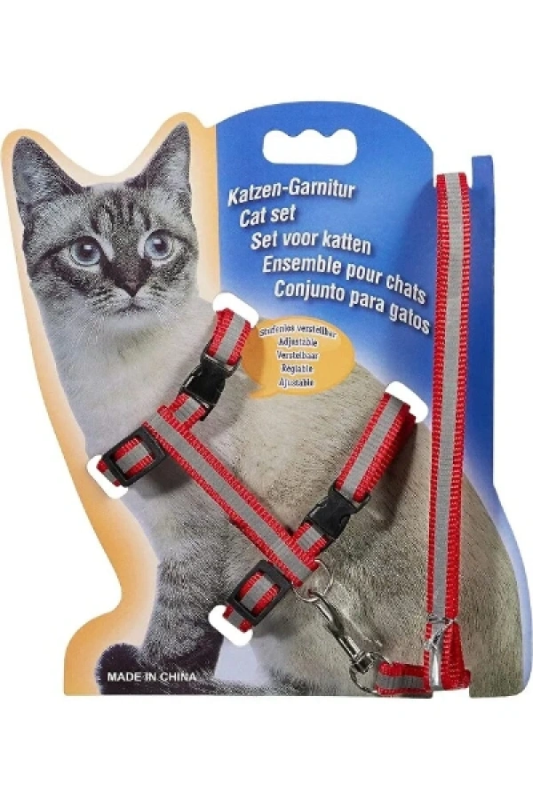 Reflektörlü Kedi Gezdirme Tasması