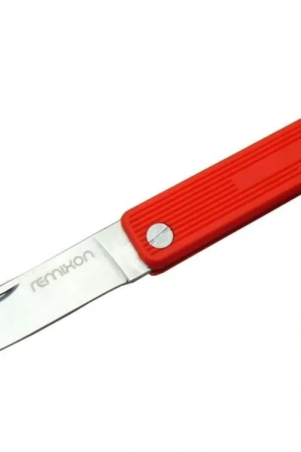 Remixon K200RED Kamp / Bahçe Çakı Kırmızı 18 cm - Manuel, Plastik Sap