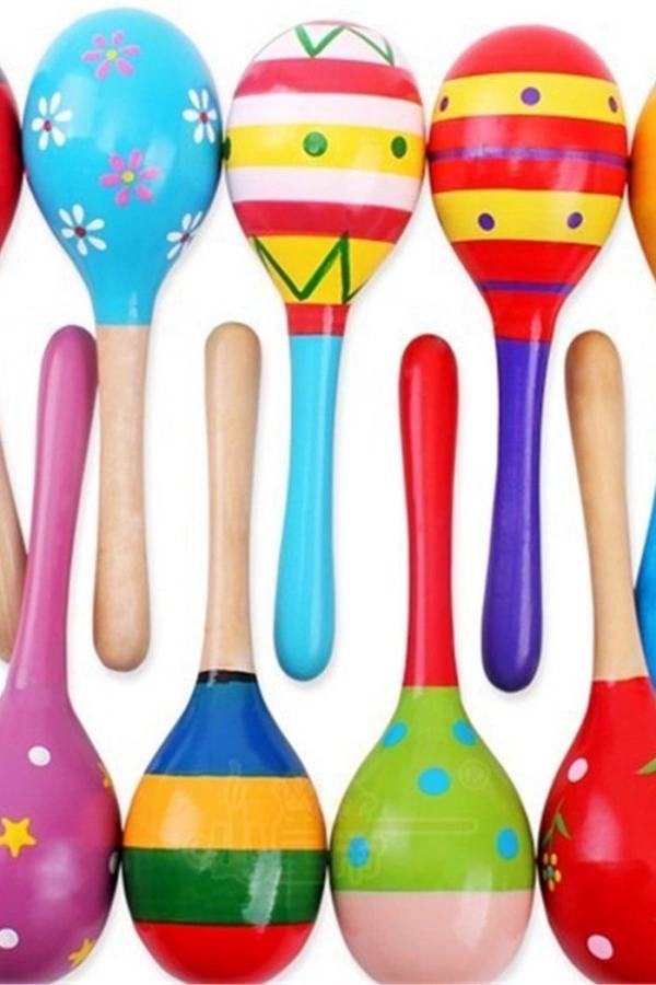 Renkli Ahşap Marakas