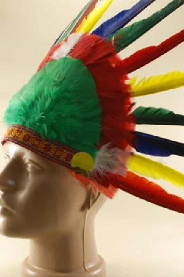 Renkli Kızılderili Başlığı Şapkası