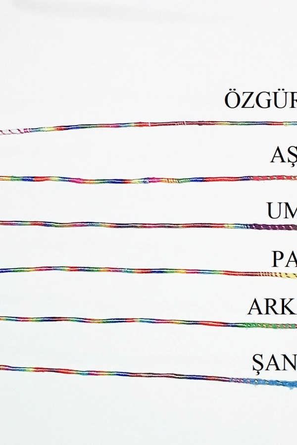 Renkli Şans Bileklikleri ( 6 Adet )