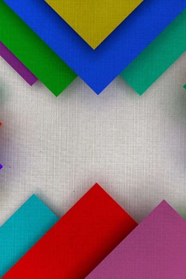 Renkli Üçgenler Kanvas Tablo 50 x 70