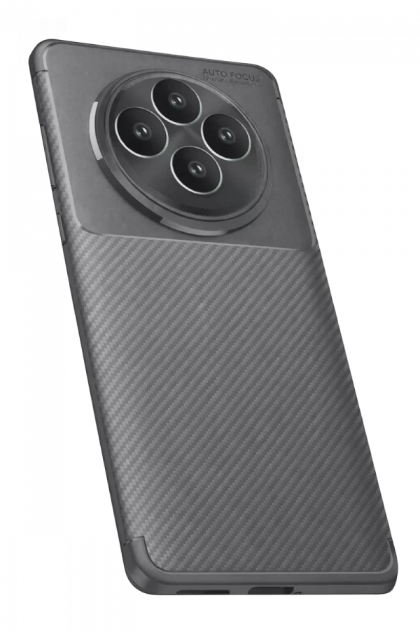 Reno 11 FS Kılıf Auto Focus Karbon Kapak - Gri