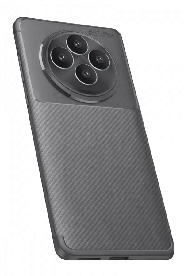 Reno 11 FS Kılıf Auto Focus Karbon Kapak - Gri