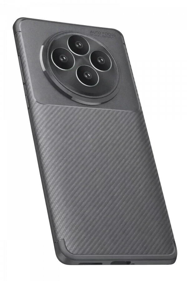 Reno 11 FS Kılıf Auto Focus Karbon Kapak - Gri