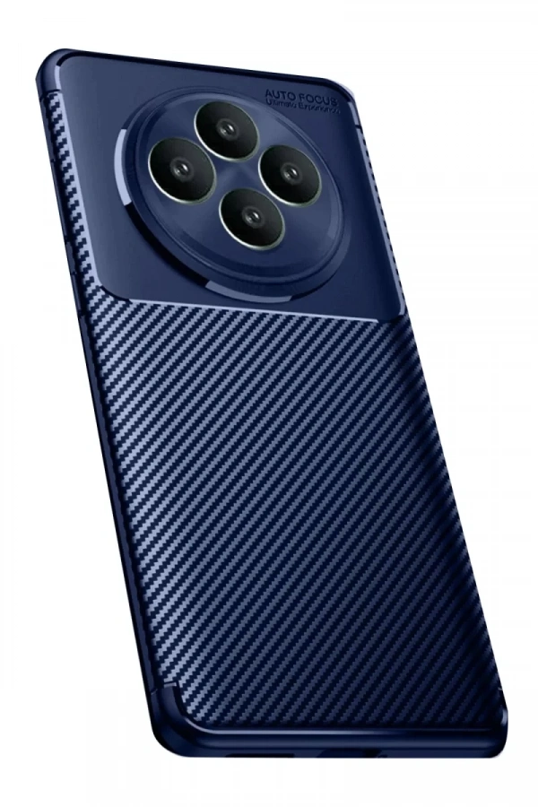 Reno 11 FS Kılıf Auto Focus Karbon Kapak - Lacivert
