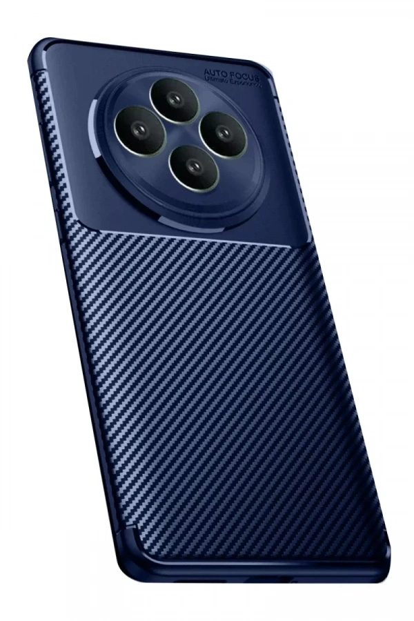 Reno 11 FS Kılıf Auto Focus Karbon Kapak - Lacivert