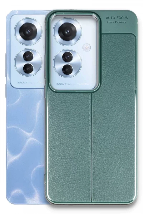 Reno 11F Kılıf Auto Focus Kapak - Koyu Yeşil