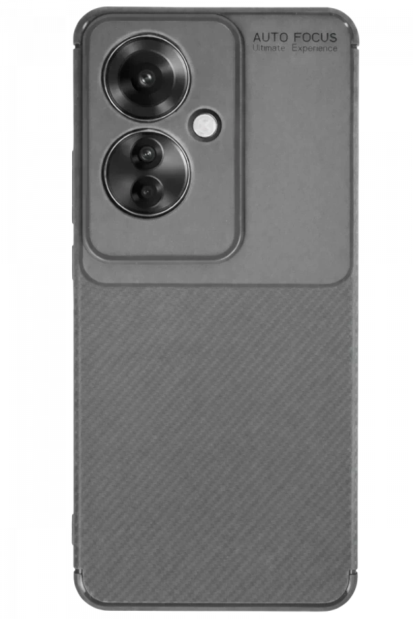 Reno 11F Kılıf Auto Focus Karbon Kapak - Gri