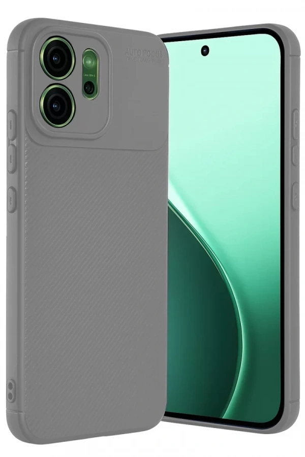 Reno 14F Auto Focus Karbon Kapak - Gri