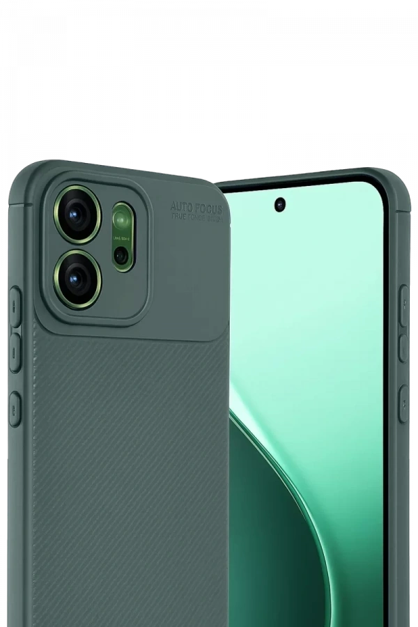 Reno 14F Auto Focus Karbon Kapak - Koyu Yeşil
