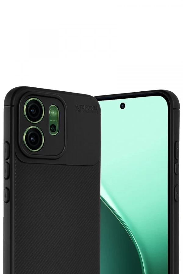 Reno 14F Auto Focus Karbon Kapak - Siyah