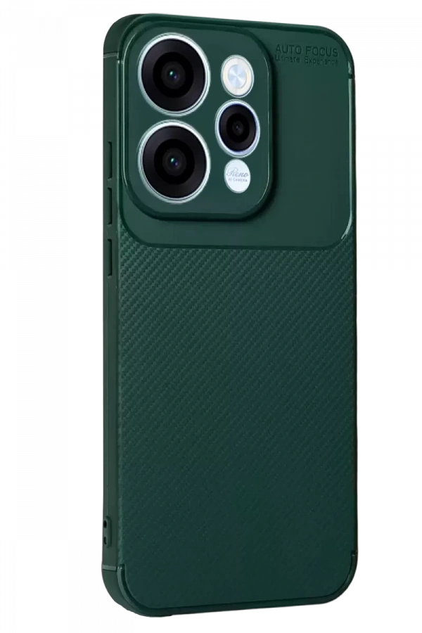 Reno 15 Auto Focus Karbon Kapak - Koyu Yeşil
