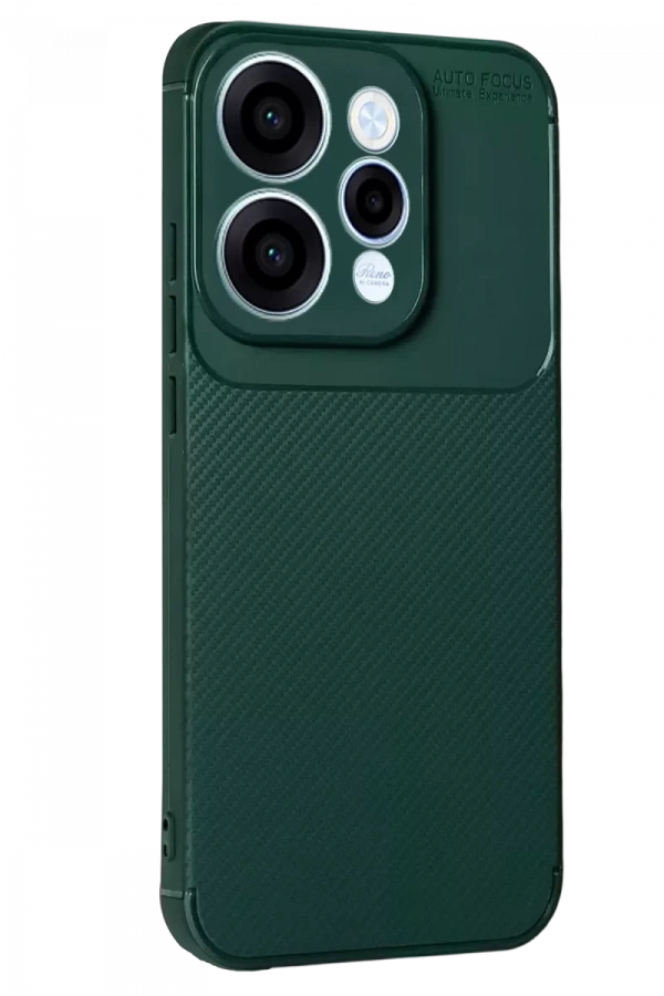 Reno 15 Auto Focus Karbon Kapak - Koyu Yeşil