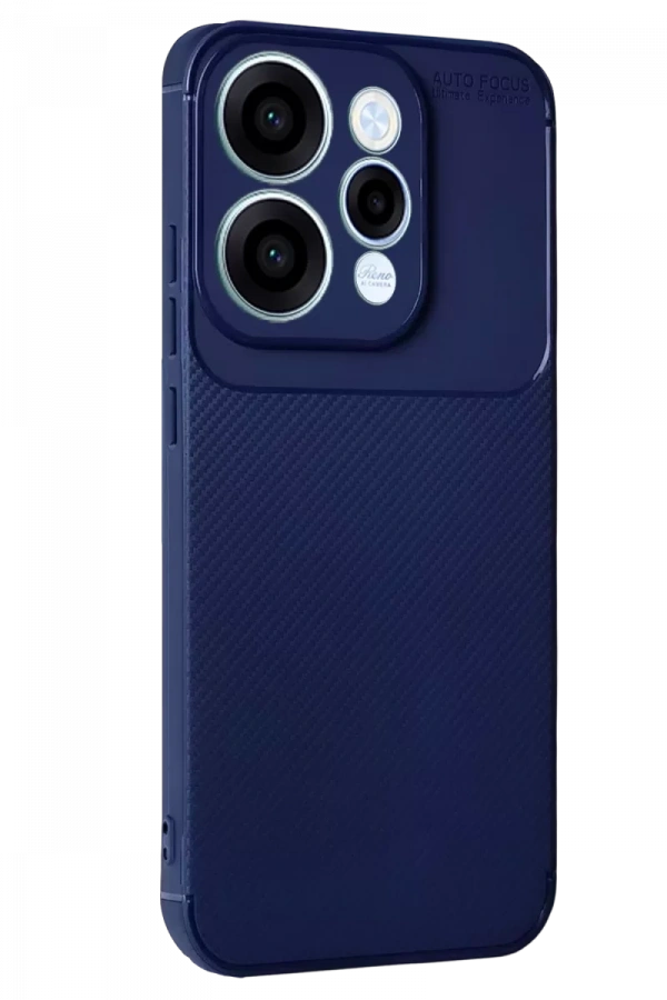 Reno 15 Auto Focus Karbon Kapak - Lacivert