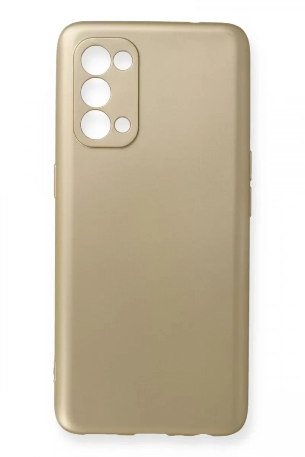 Reno 5 Kılıf First Silikon - Gold