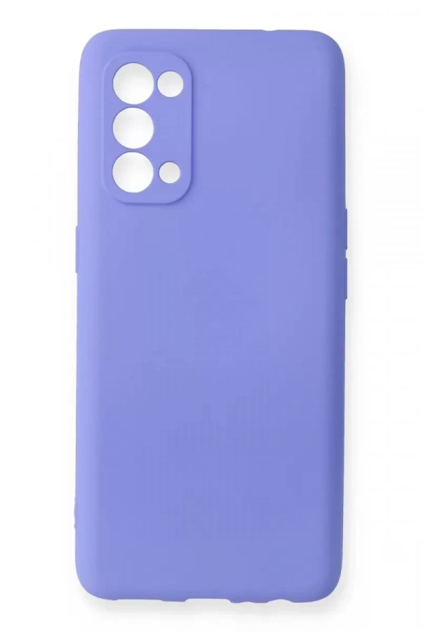Reno 5 Kılıf First Silikon - Lila