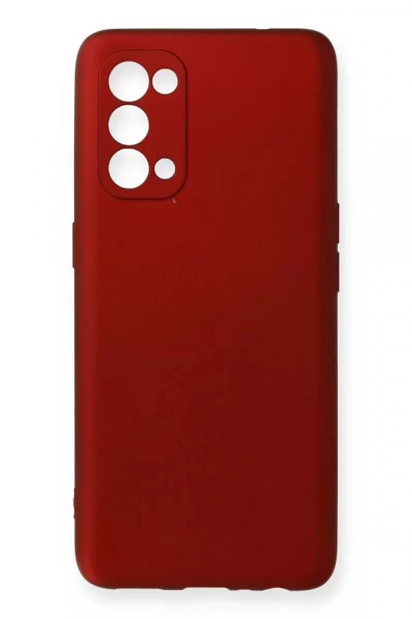 Reno 5 Pro Kılıf First Silikon - Bordo