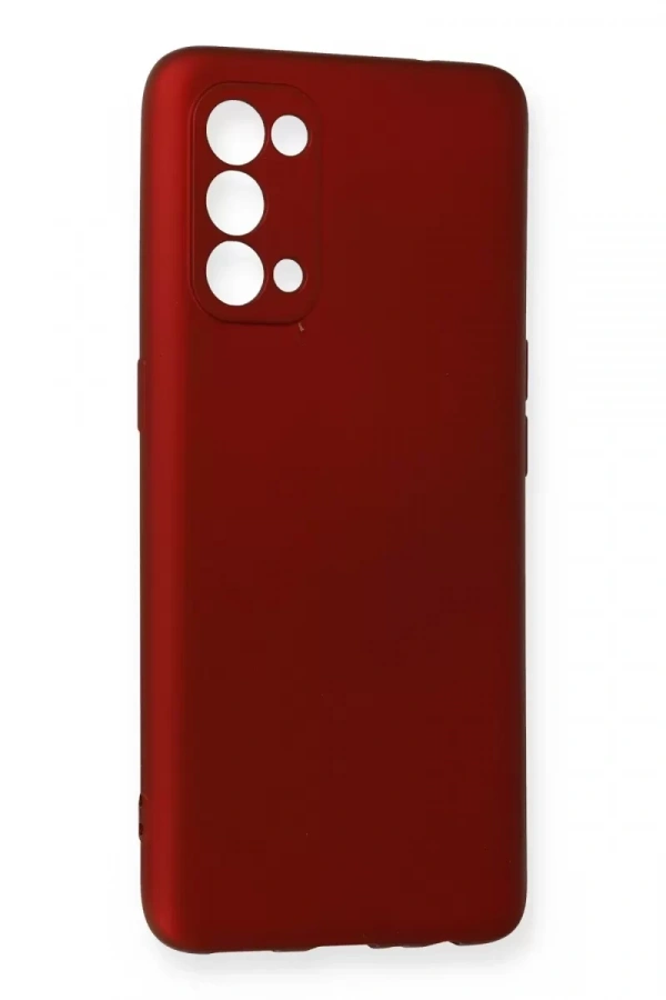 Reno 5 Pro Kılıf First Silikon - Bordo