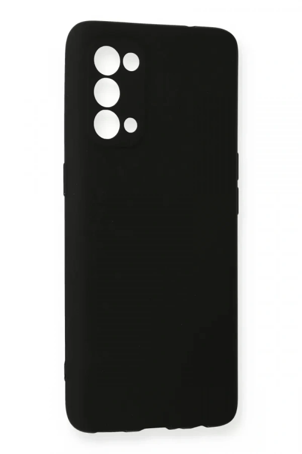 Reno 5 Pro Kılıf First Silikon - Siyah