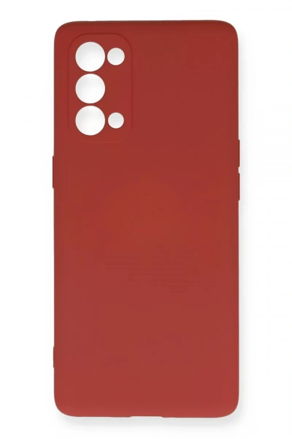 Reno 5 Pro Kılıf Nano içi Kadife Silikon - Kiremit