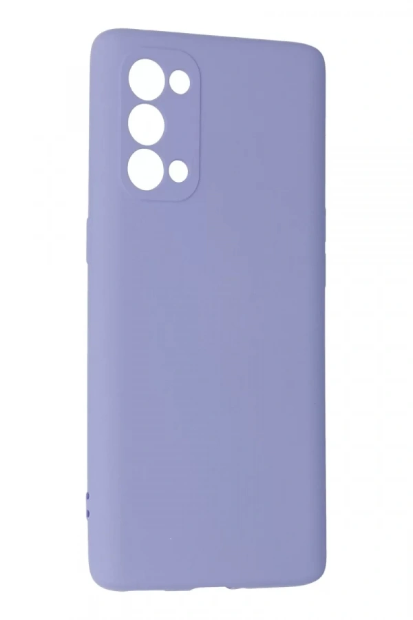 Reno 5 Pro Kılıf Nano içi Kadife Silikon - Lila
