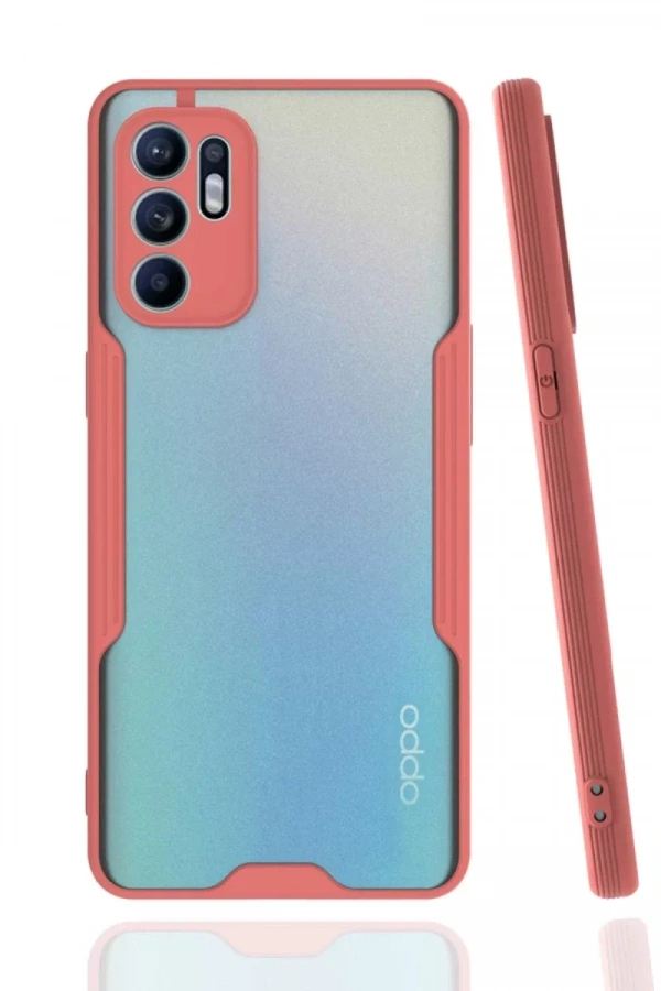 Reno 6 Kılıf Platin Silikon - Pembe