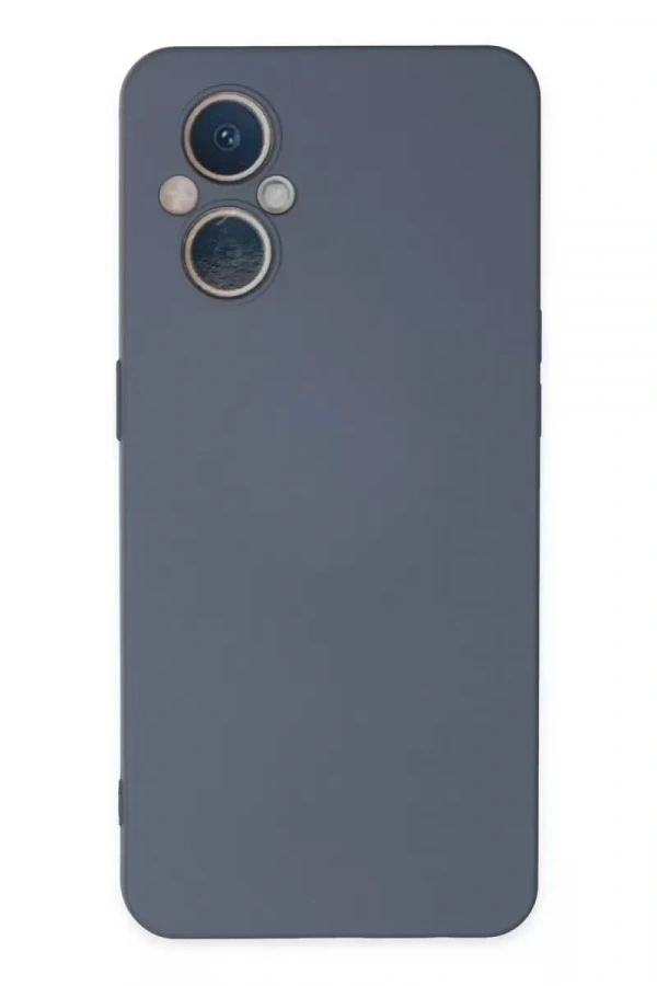 Reno 7 Lite Kılıf Nano içi Kadife Silikon - Gri