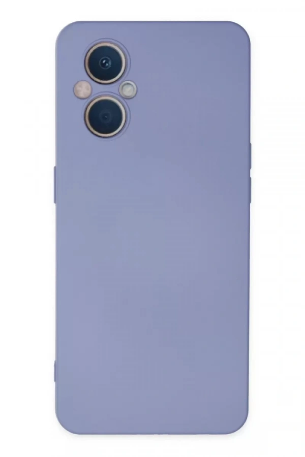 Reno 7 Lite Kılıf Nano içi Kadife Silikon - Lila