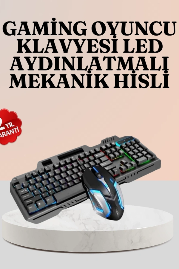 RGB Aydınlatmalı Klavye Mouse – Mekanik Hissiyat, Maksimum Kontrol