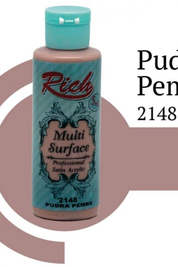 Rich Multi Surface 2148 Pudra Pembe Akrilik Boya 120 cc