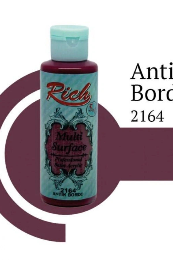Rich Multi Surface 2164 Antik Bordo Akrilik Boya 120 cc