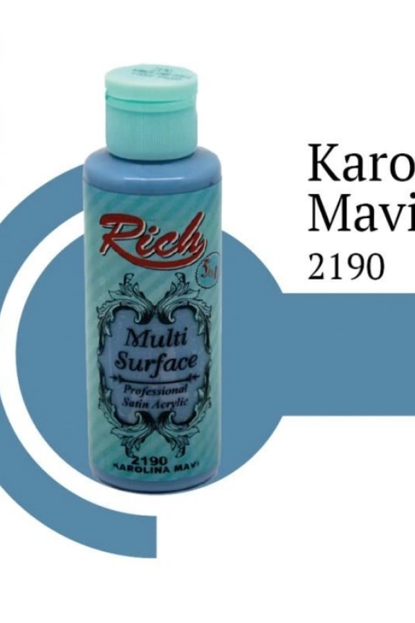 Rich Multi Surface 2190 Karolina Mavi Akrilik Boya 120 cc