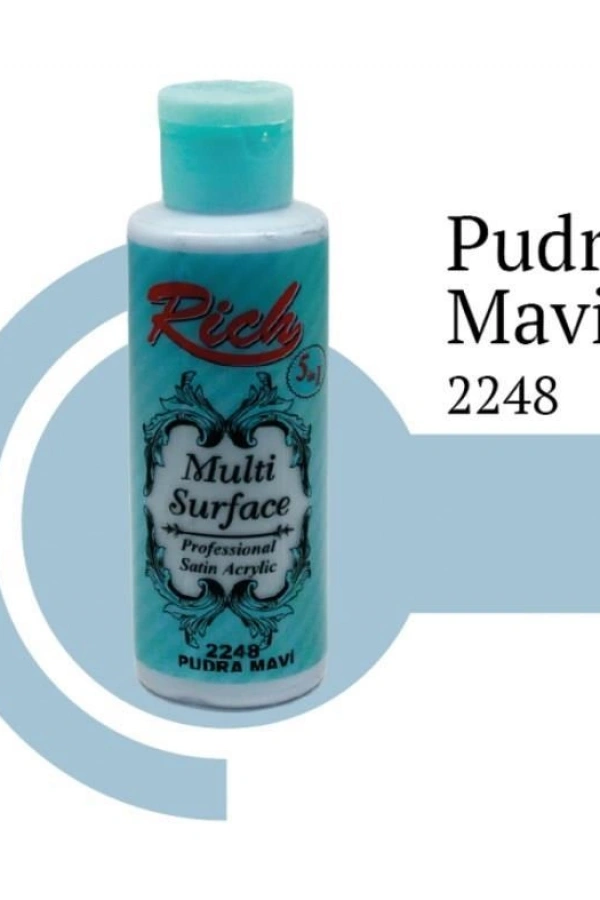 Rich Multi Surface 2248 Pudra Mavi Akrilik Boya 120 cc