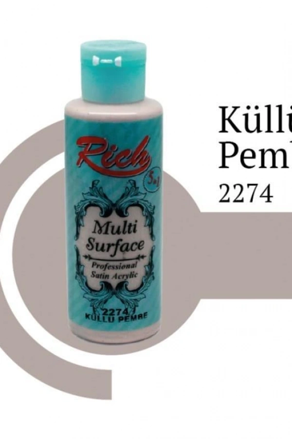 Rich Multi Surface 2274 Küllü Pembe Akrilik Boya 120 cc