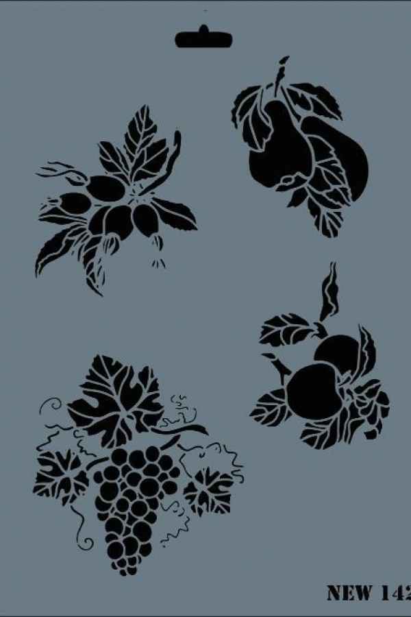 Rich New Seri N-142 Stencil 35x25 cm