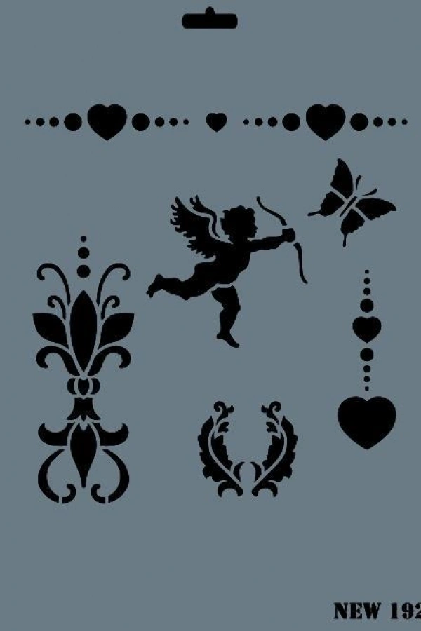 Rich New Seri N-192 Stencil 35x25 cm