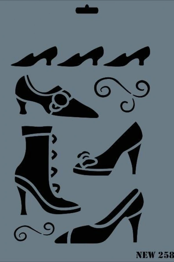 Rich New Seri N-258 Stencil 35x25 cm