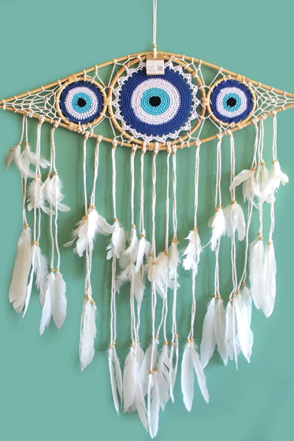 Rüya Kapanı Dream Catcher Göz Tasarımı Model 4
