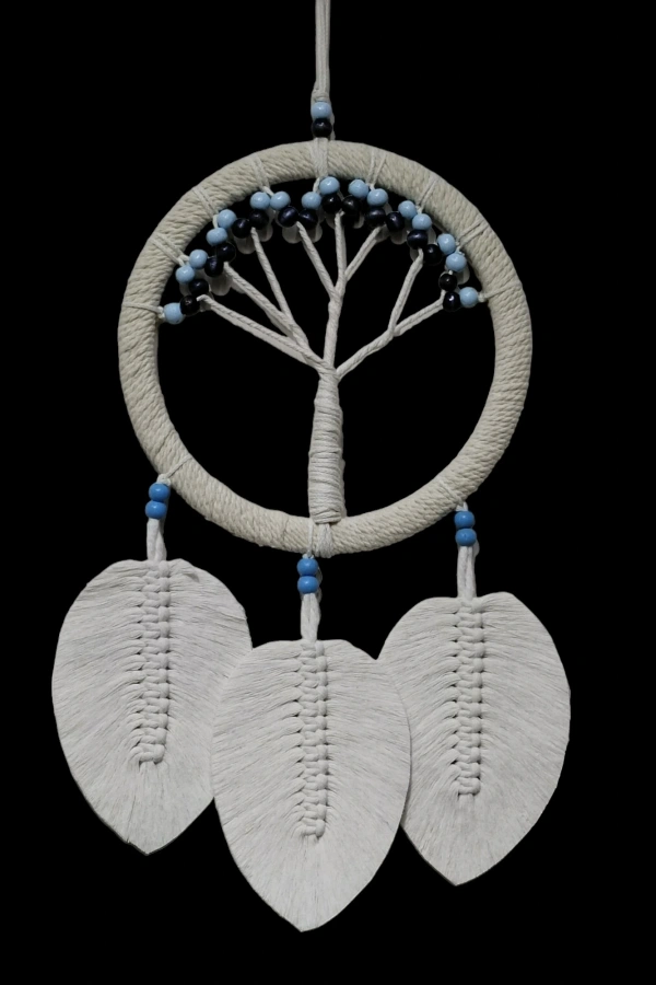 Rüya Kovan Hayat Ağacı Dream Catcher Ekru
