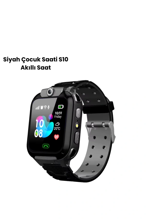 S10 Akıllı Çocuk Saati SİYAH